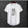 Erkek Ön Baskili T-shirt Plus Model